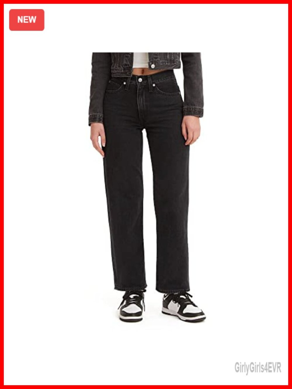 Women's 94 Baggy Straight Leg Mid Rise Jeans
